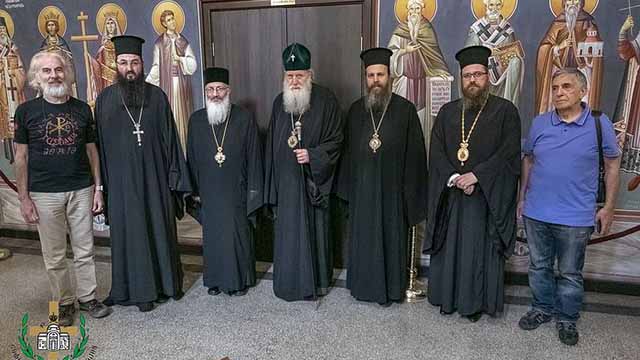 Alexander Dvorkin with Bulgarian Orthodox Church Clergy