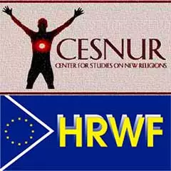 Loghi del CESNUR e HRWF