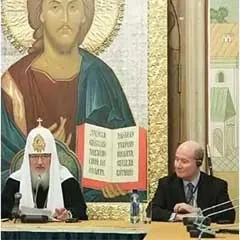 Massimo Introvigne in Moscow with Patriarch Kirill