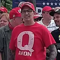 A QAnon follower