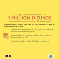 The one-million-euro MIVILUDES announcement