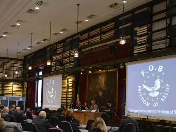 Presentation of FOB at Montecitorio, Hall of Globe
