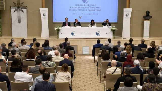 Conference hall at the Church of Scientology in Rome