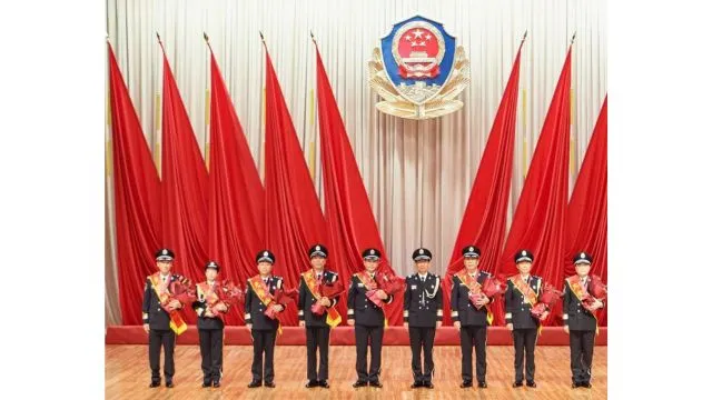 Guangdong Public Security celebrating its achievements. From Weibo