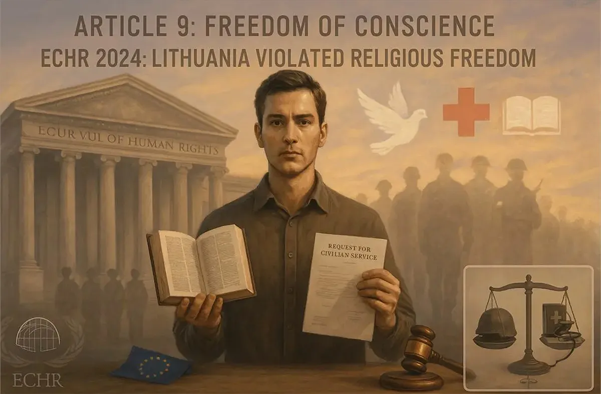 Image generated by ChatGPT - ECHR 2024: LITHUANIA VIOLATED RELIGIOUS FREEDOM