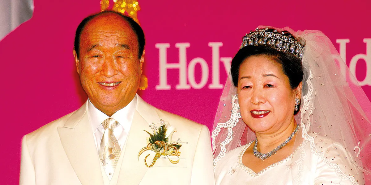 Sun Myung Moon with wife Hak Ja Han Moon