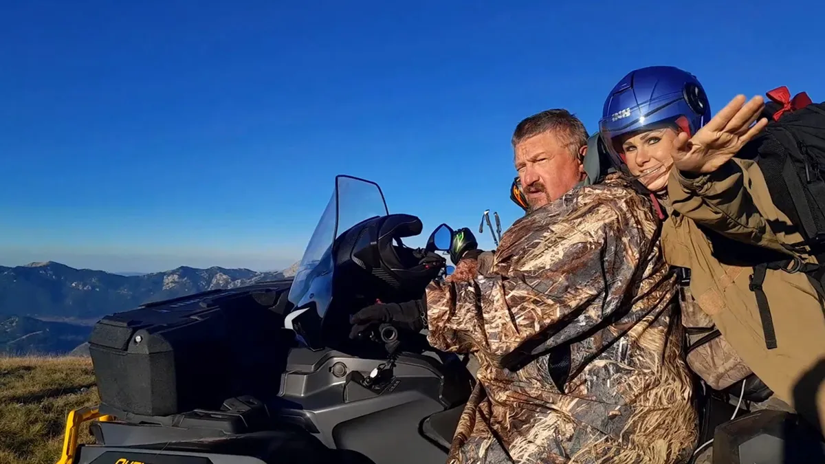 Rudnev exploring Montenegro with his wife