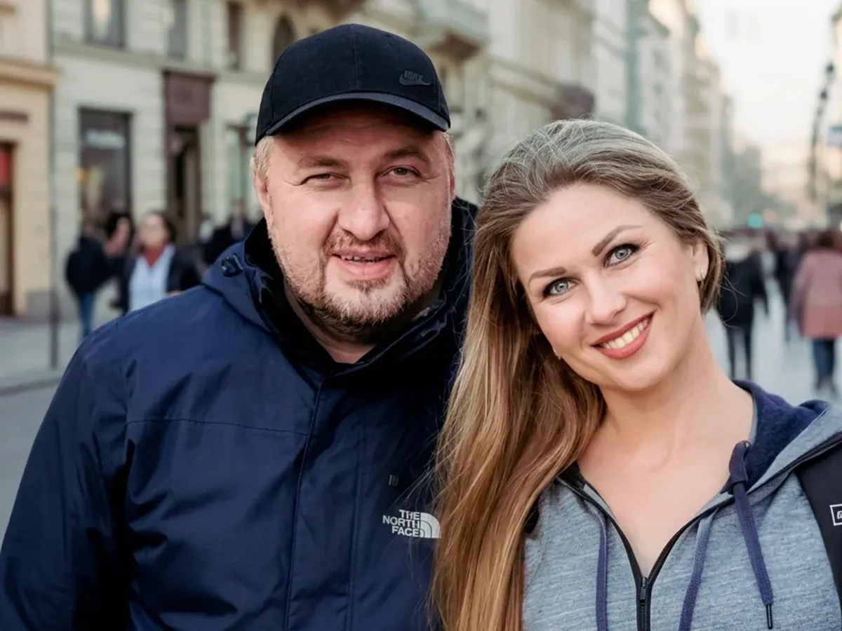 Rudnev and his wife in Moscow