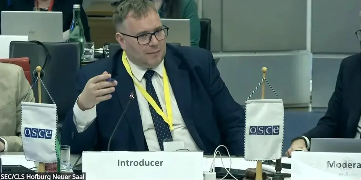Róbert Dobrovodský at OSCE ODIHR