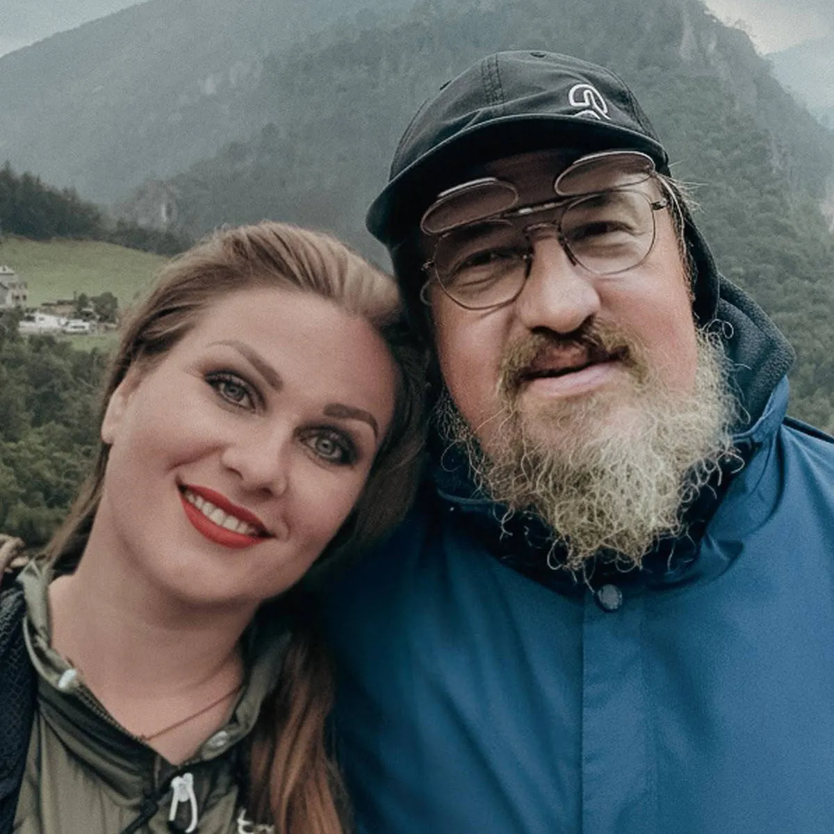 Tamara Saburova with her husband Konstantin Rudnev