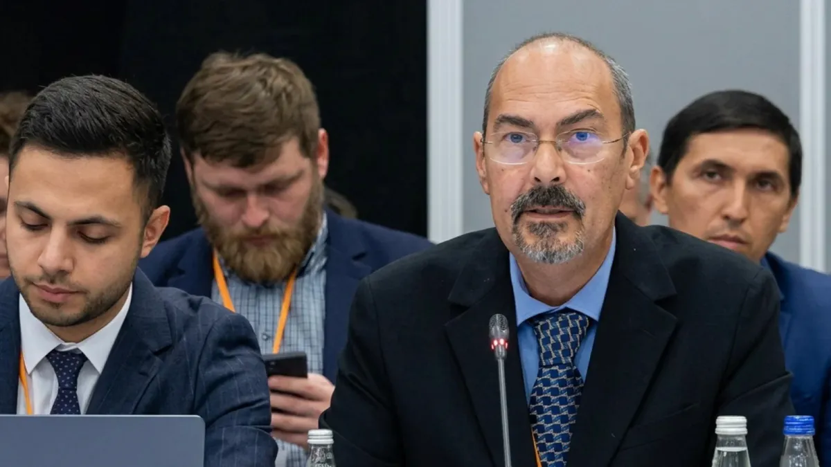 Thierry Valle at the OSCE-ODIHR meeting